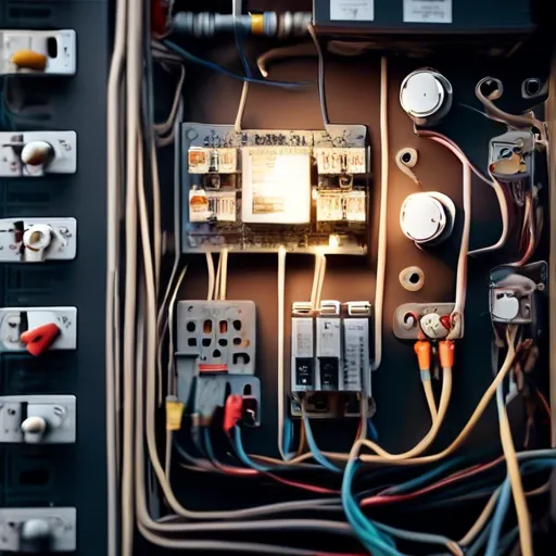 Illustratie van elektrische bedrading