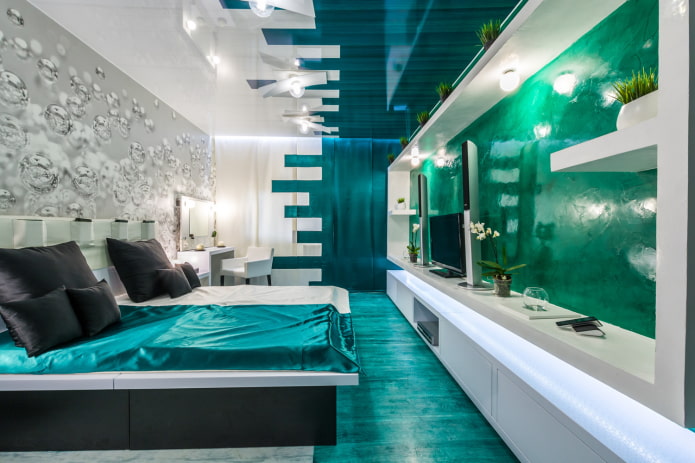 moderne stijl in de slaapkamer