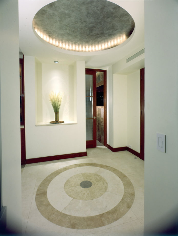 cirkelvormig plafond in de gang