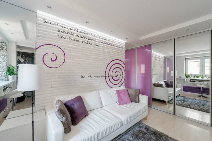 woonkamer in lichte kleuren