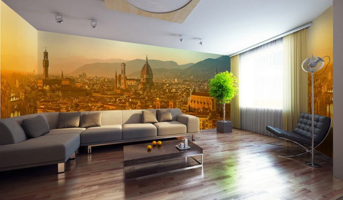 ontwerp met hoekfotobehang