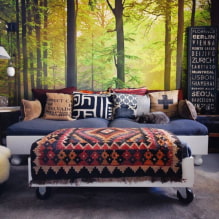 Modern fotobehang in de woonkamer interieur-1