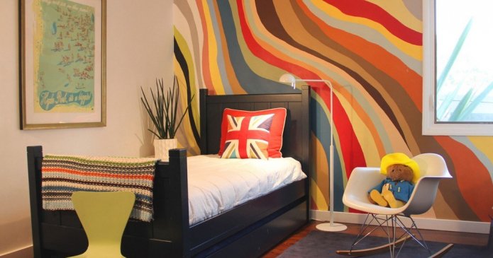 fotobehang met een abstract patroon