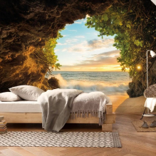 Fotobehang voor de slaapkamer – een selectie van idee?n voor het interieur-2