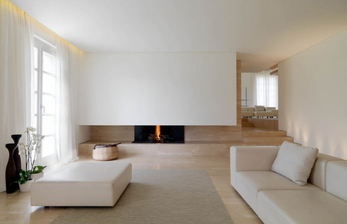 minimalistische woonkamer