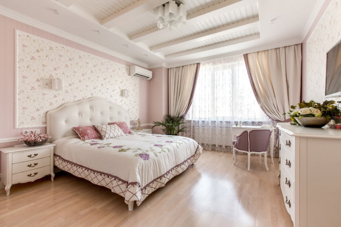 wit plafond in de slaapkamer