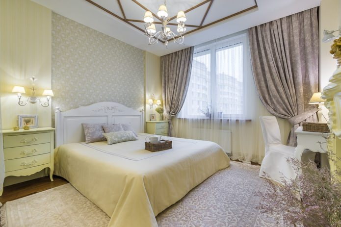 slaapkamerinterieur in Proven?aalse stijl