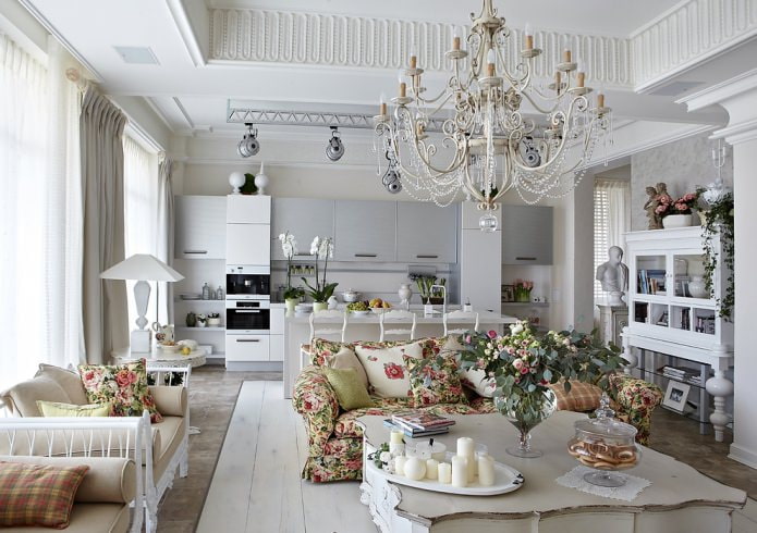 woonkamer in Proven?aalse stijl