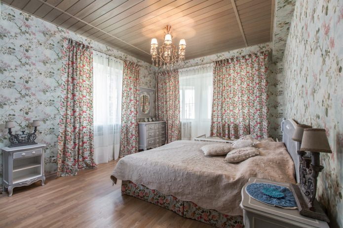 kleurenschema van een slaapkamer in Proven?aalse stijl