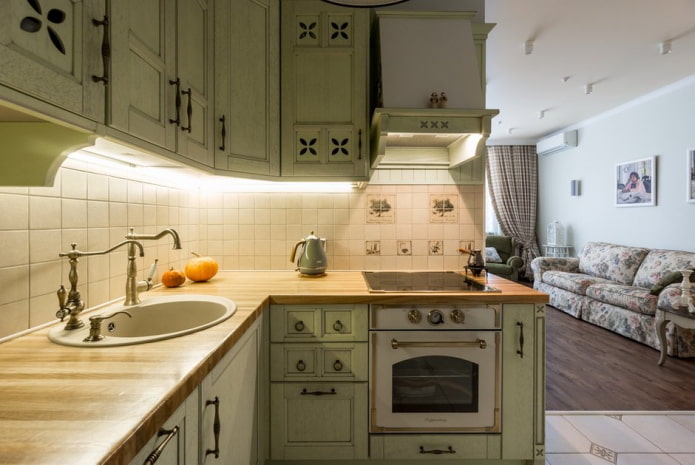 keuken in olijftinten