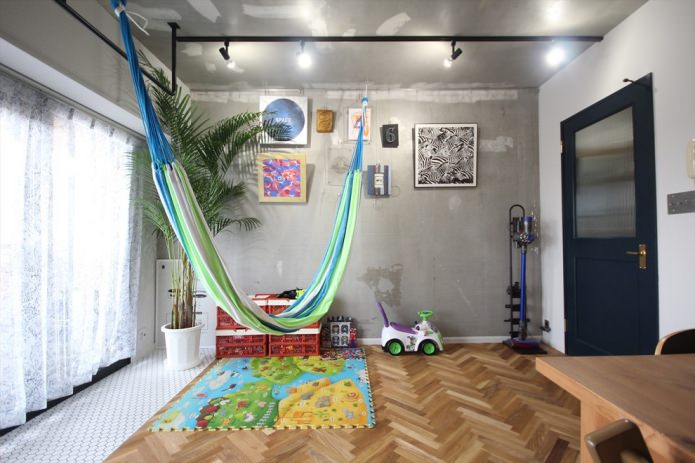 hangmat in de kinderkamer