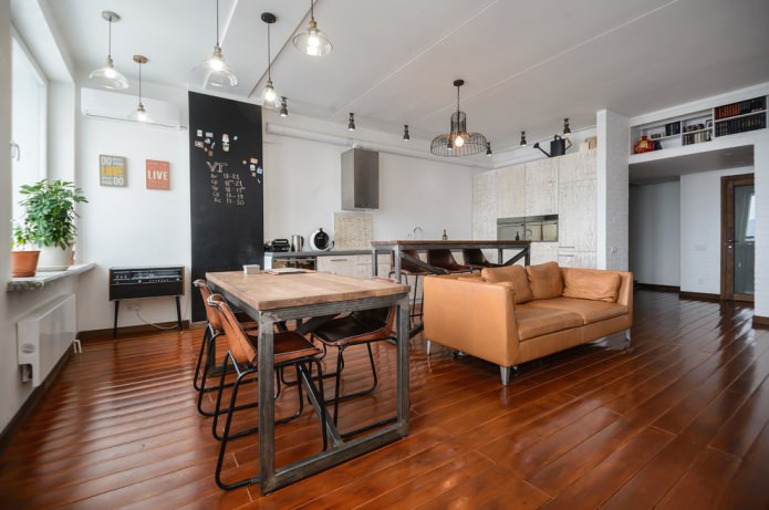 woonkamer in loftstijl