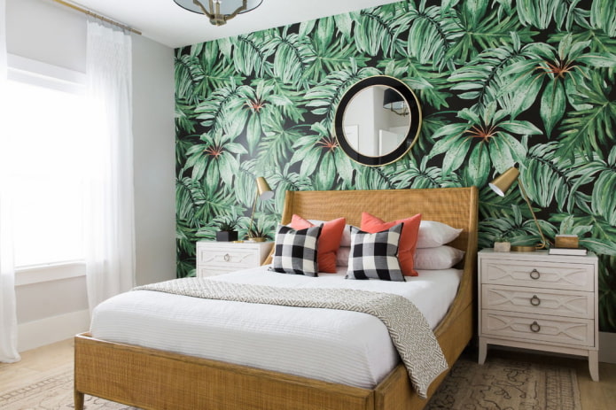 fotobehang met plantenprint