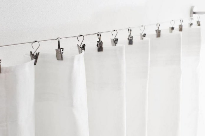 gordijn met wasknijpers