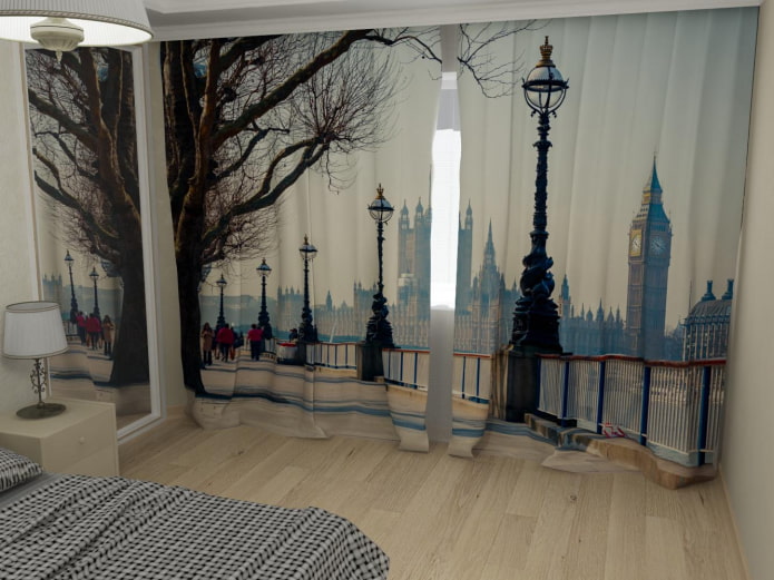 3D-gordijnen in de slaapkamer