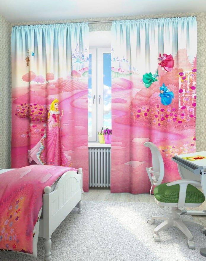 3D-gordijnen in de kinderkamer