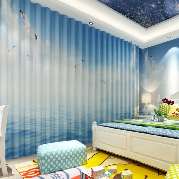 3D-gordijnen in de slaapkamer