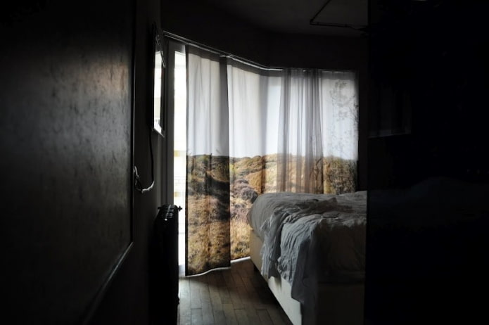 3D-tule in de slaapkamer