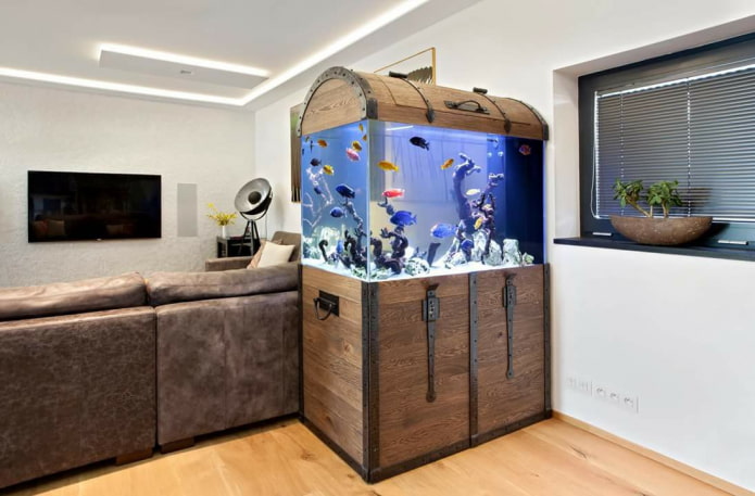 designer aquarium decoratie