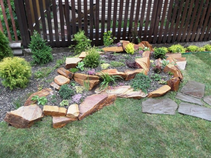 rotstuin in de tuin