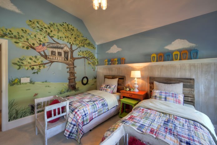 Kinderkamer in Amerikaanse stijl