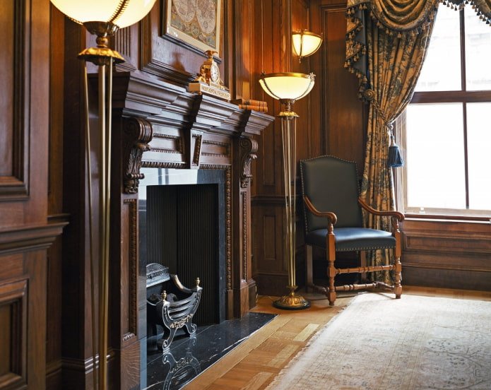 houten wanden in het interieur