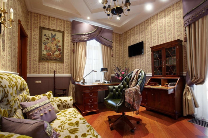 studeerkamer in Engelse stijl