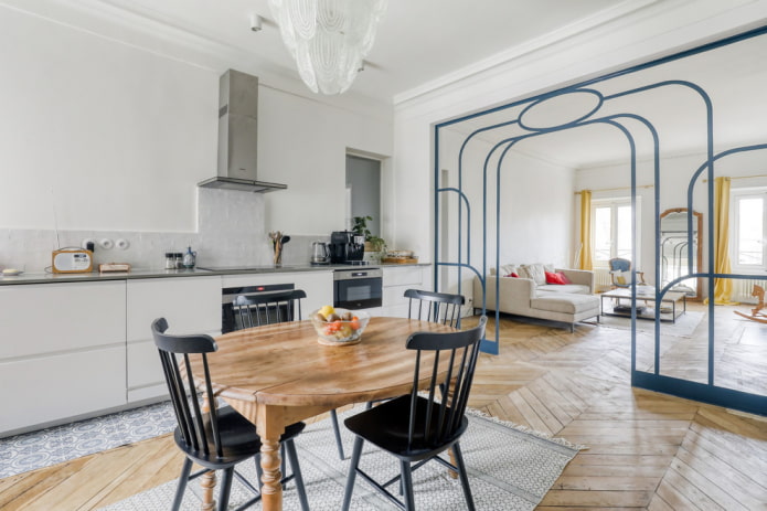 boogontwerp in het keukeninterieur