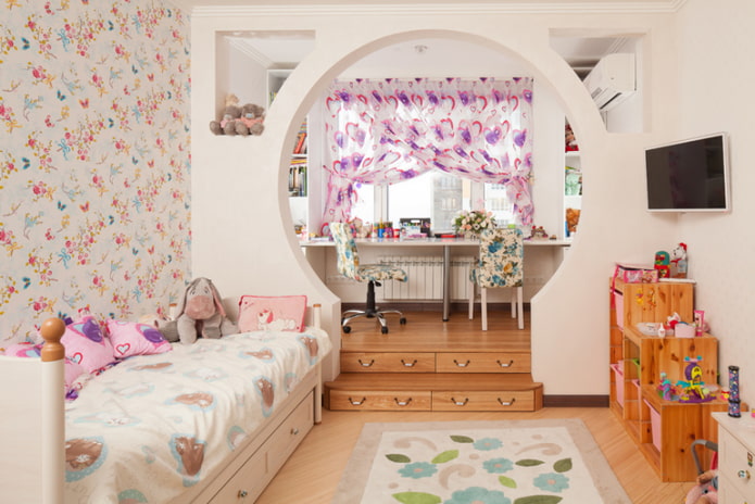 ongewone boog in de kinderkamer