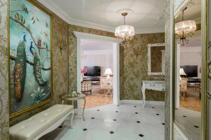 tegels in het interieur van de gang
