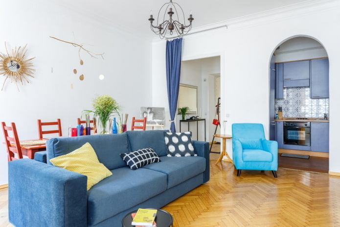 gipsplaat binnenbogen in het interieur