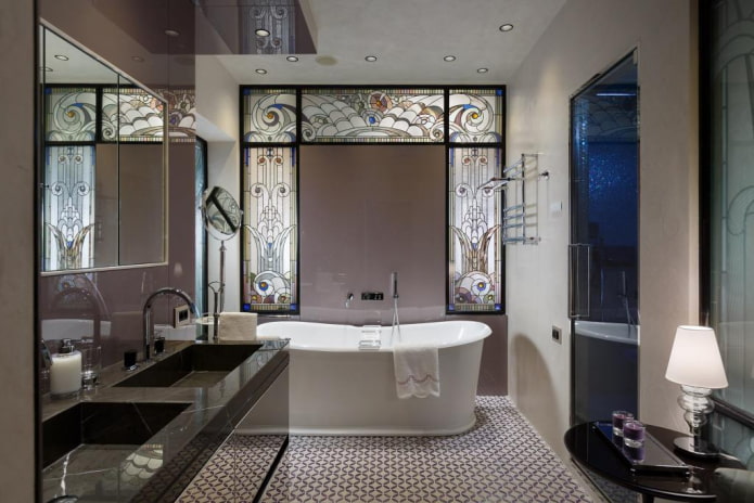 Art Deco-stijl badkamer