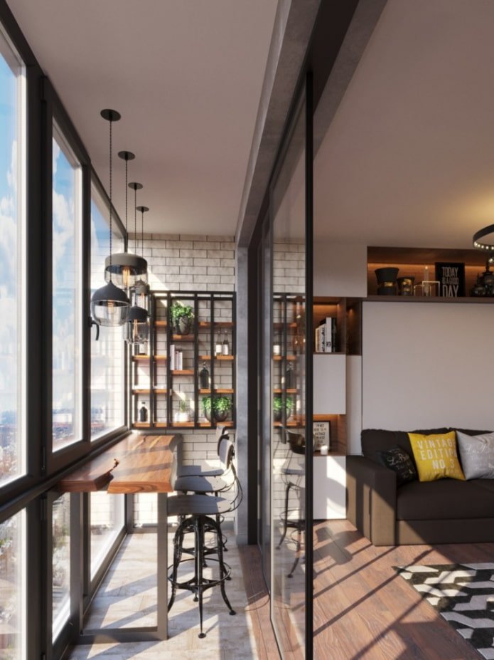 Bar op de loggia