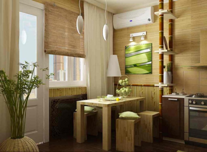 eco-style bamboe rolgordijnen
