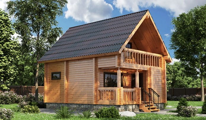 badhuis met balkon