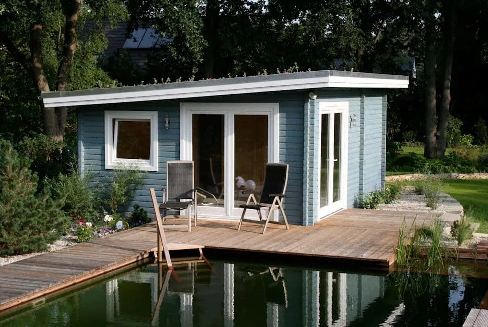 Badhuis in Scandinavische stijl