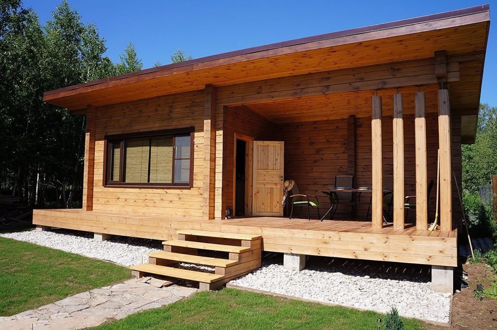 badhuis met veranda
