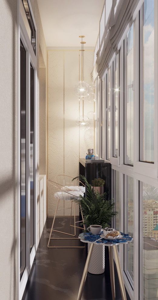 idee voor het decoreren van een balkon