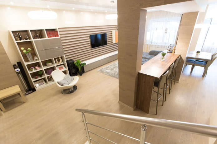 barontwerp in het interieur van de hal