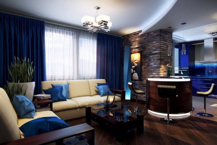 ronde bar in het interieur