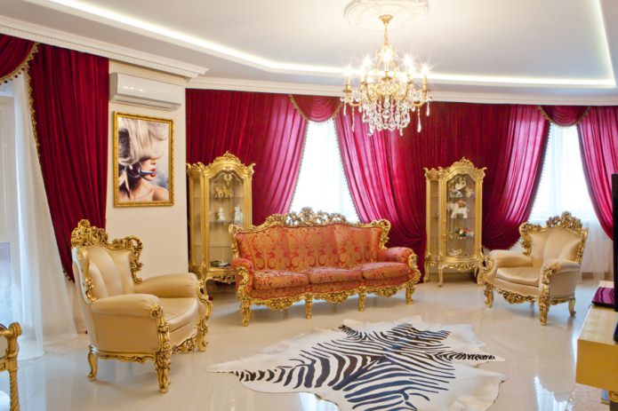 meubels op gouden poten