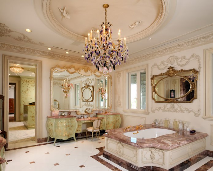badkamer in barokstijl