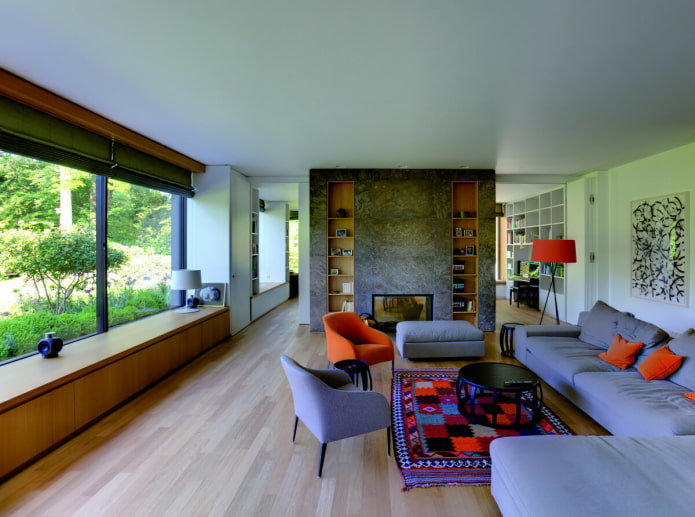 oranje in het interieur