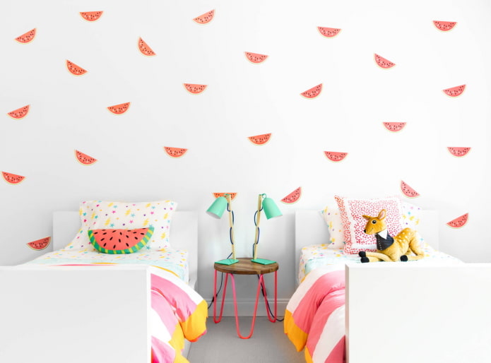 Stickers op de muur