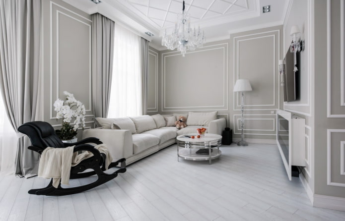 woonkamerdecoratie in witte tinten