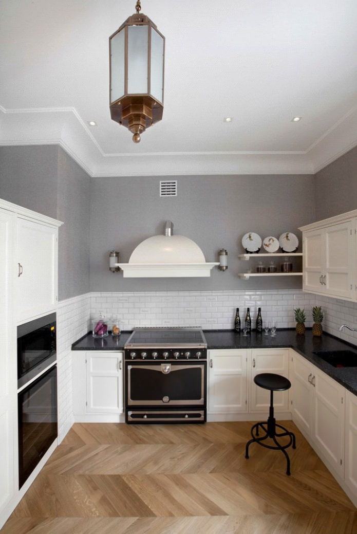 wit mat front in de keuken