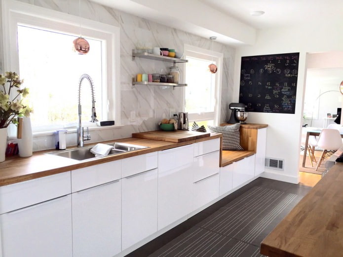 Moderne stijl in de keuken