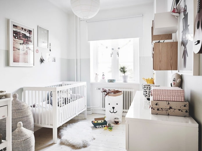 witte meubels in de kinderkamer