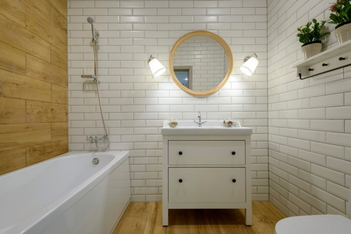 witte tegels in Scandinavische stijl