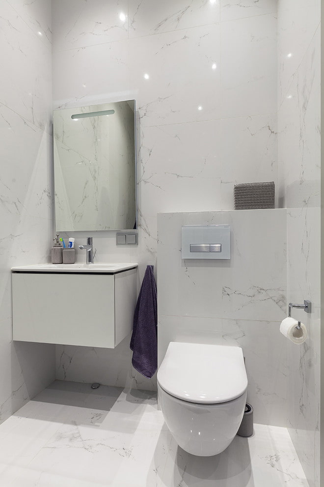 toiletinrichting in witte tinten